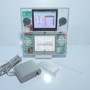 Nintendo DS Lite Transparent Clear Handheld System with Charger and Stylus Pen